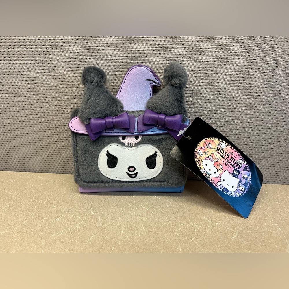 Kuromi Witch Fuzzy Mini Wallet (NWT)